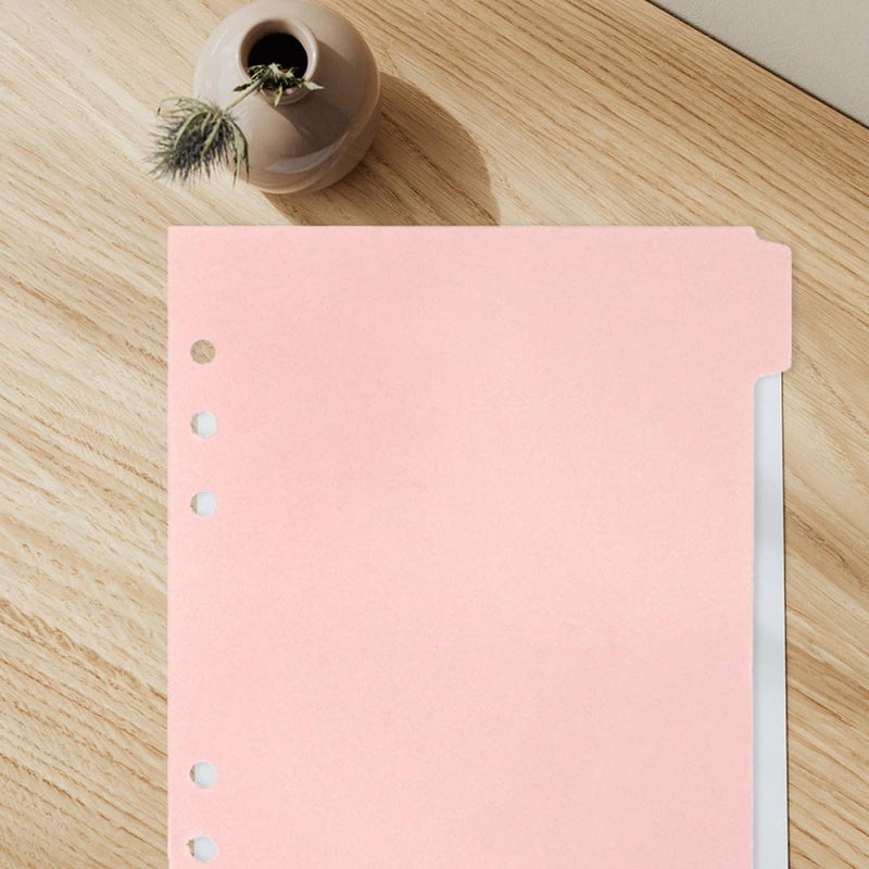 Pink A5 Notebook Dividers with Tabs 12pcs Removable Page Markers for Planner Binder Index Labels - Image 5