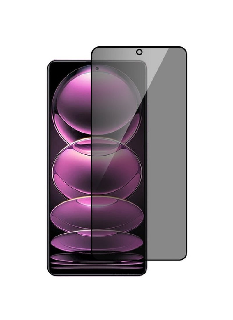 we3 Tempered Glass Screen Protector Anti-Spy Privacy Designed For Xiaomi Redmi Note 12 Pro Full Screen Coverage And Bubble Free  - Image 1
