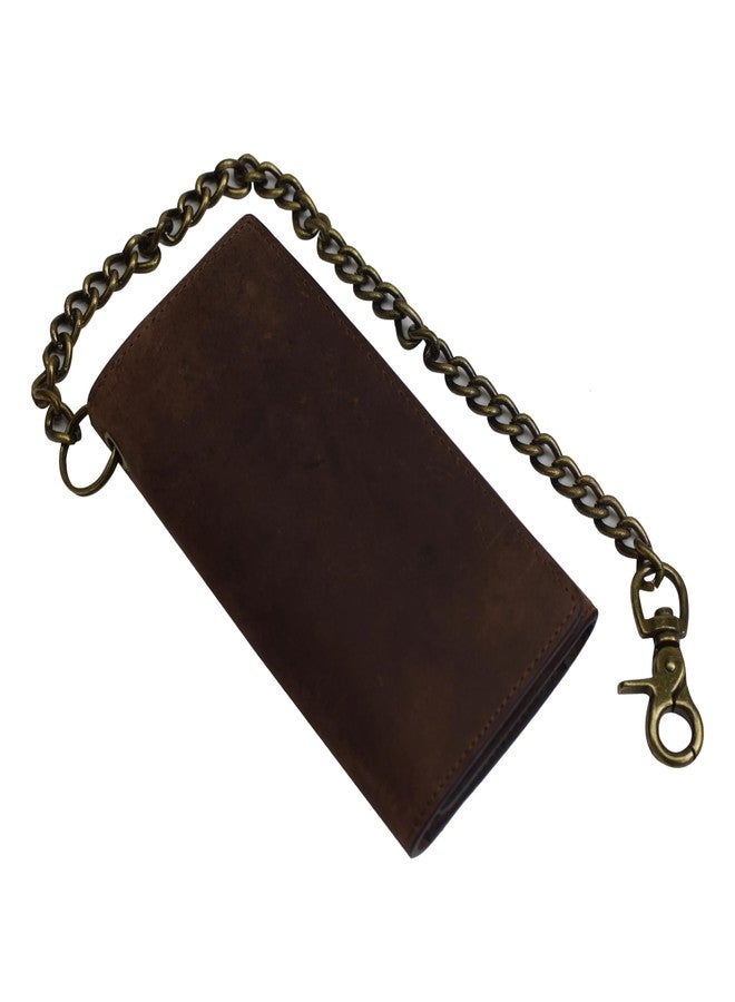 Ciana Genuine Leather Long Wallet for Men's - Trifold & Check book Wallet - Slim Wallet RFID Blocking and Credit Card Holder with Multiple Card Slots, Stylish & Durable Zipper Coin Pocket - Image 5
