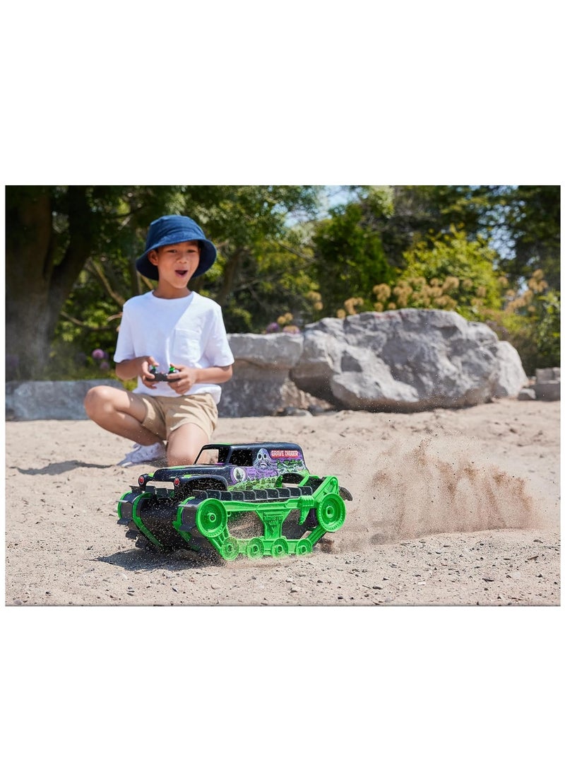 SPIN MASTER - Monster Jam Grave Digger Trax Remote Control Outdoor Vehicle 1:15 Scale - Image 1