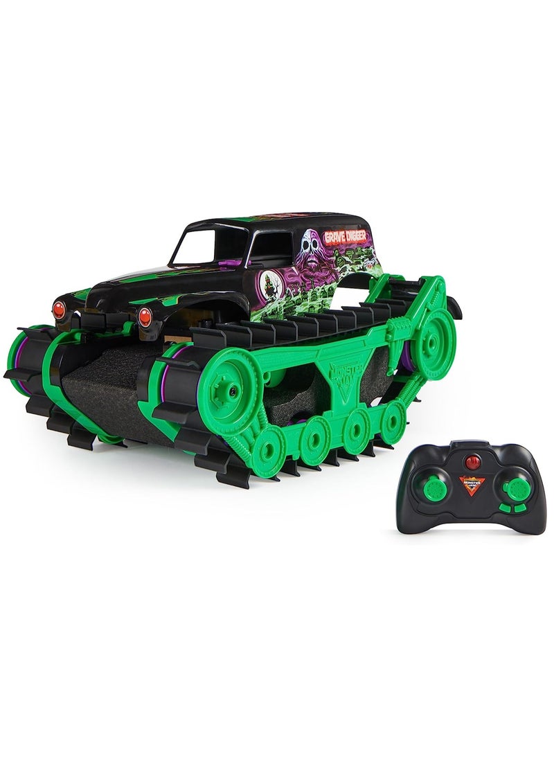 SPIN MASTER - Monster Jam Grave Digger Trax Remote Control Outdoor Vehicle 1:15 Scale - Image 1