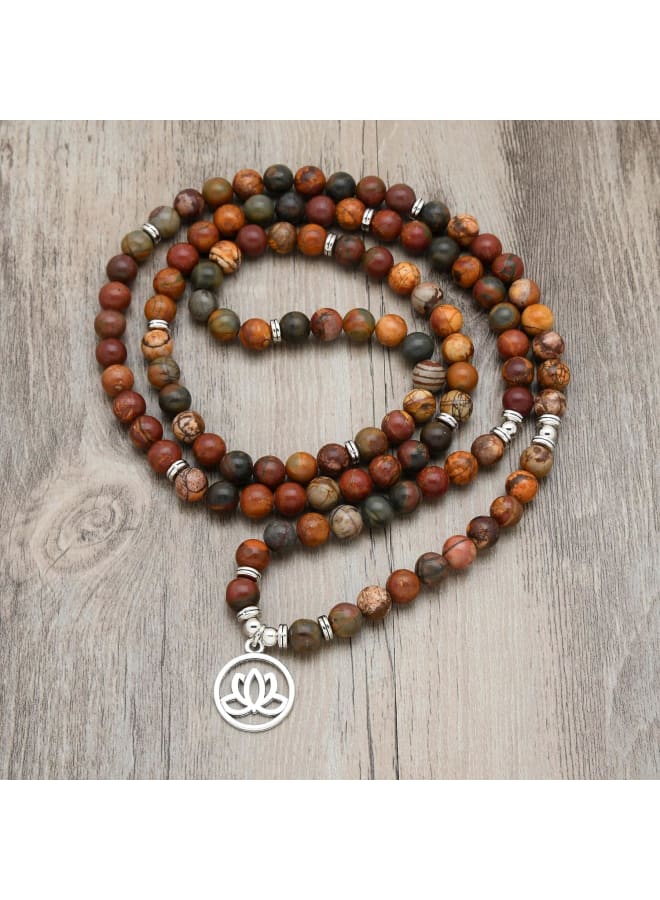 Lotus Flower Gifts Mala Beads 108 Healing Bracelet Necklace Meditation Accessories  - Image 2