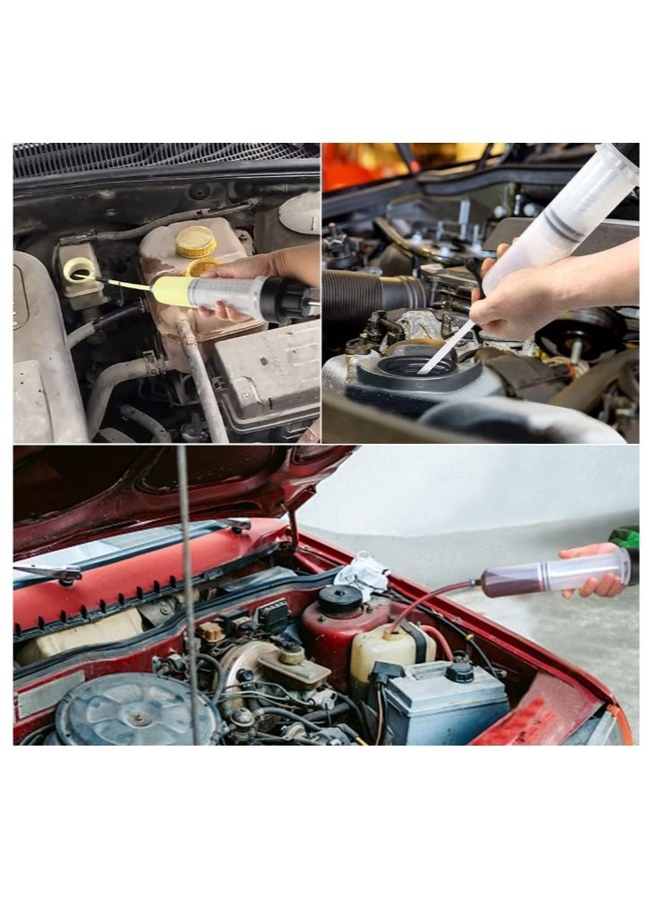 OASIS-TH Oil Fluid Extractor, Oil Suction Syringe, Manual Fluid Extractor Pump, Automobile Fuel Oil Fluid Change Syringe, Manual Automotive Fluid Change Transfer Pump, Brake Fluid Syringe 200CC  - Image 2
