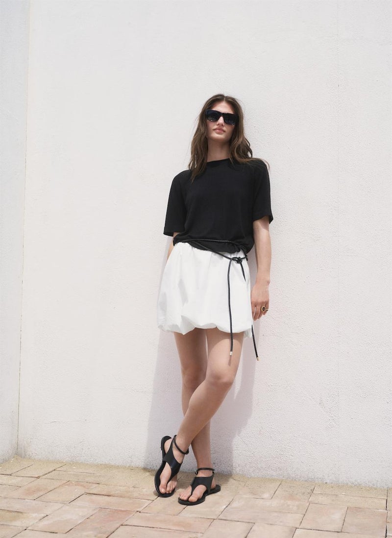 MANGO Short-Sleeved Fine-Knit Sweater  - Image 5