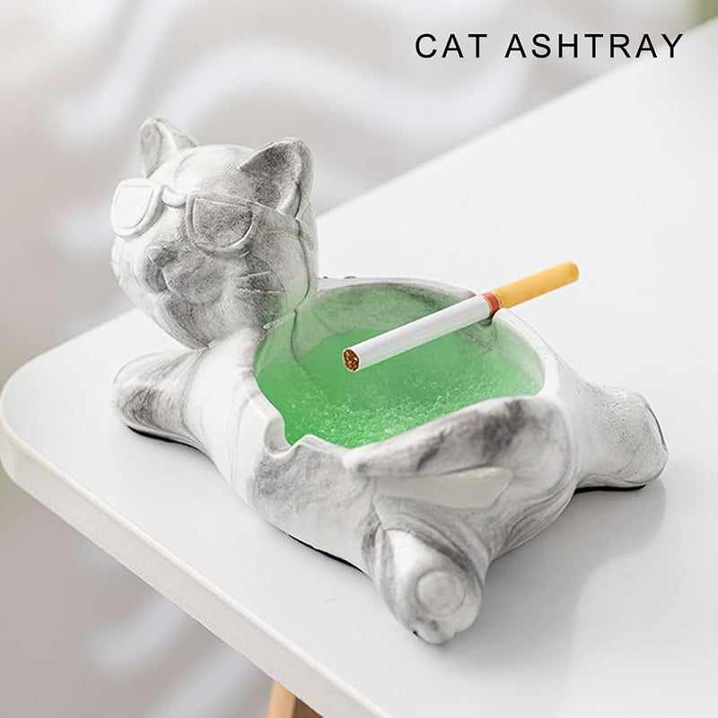 Ceramic Ashtray Holder Adorable Shape Ashes Container for Long Time Use - Image 5