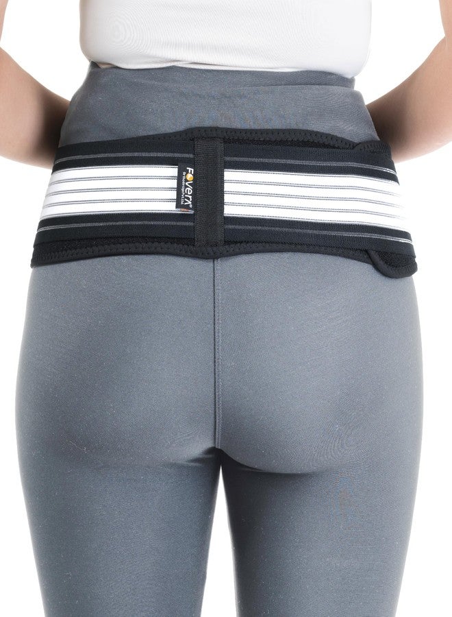 FOVERA Sacroiliac SI Joint Hip Belt - Lower Back Support Brace for Men & Women - Pelvic Support Belt - Trochanter Belt - For Sciatica, Pelvis, Lumbar & Hip Pain Relief (XL/XXL) - Image 1