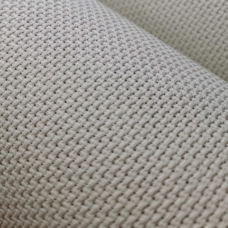 KCS 59" x 1 Yard 14ct Counted Cotton Aida Cloth Cross Stitch Fabric (Pearl Gray vy it) - Image 1