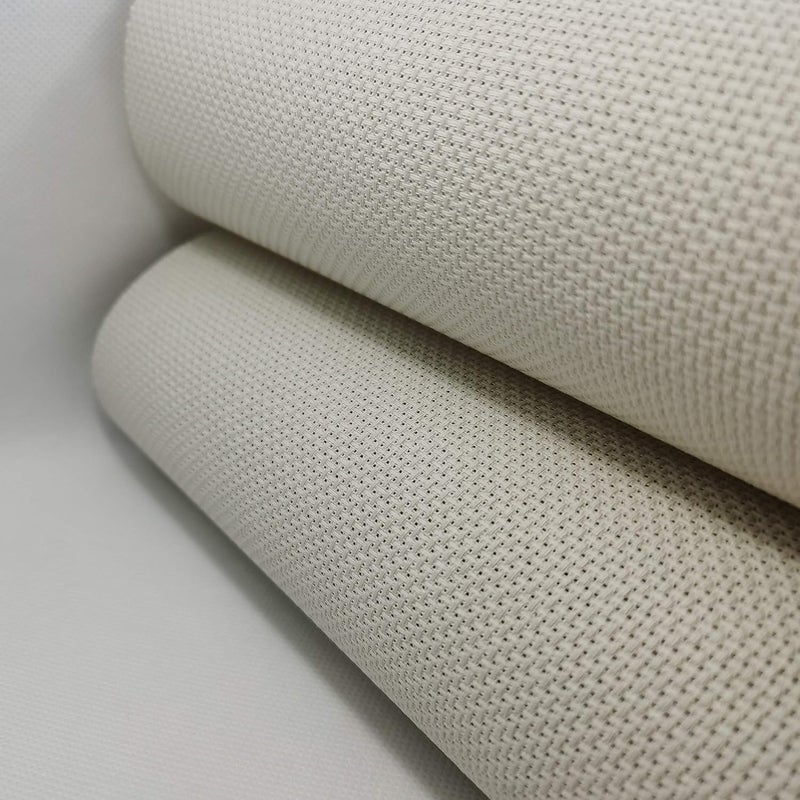 KCS 59" x 1 Yard 14ct Counted Cotton Aida Cloth Cross Stitch Fabric (Pearl Gray vy it) - Image 3