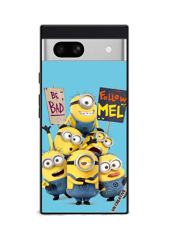 VR CREATIVE Protective Case Cover For Google Pixel 7a Be Bad Follow Mel Design Multicolour - Image 1