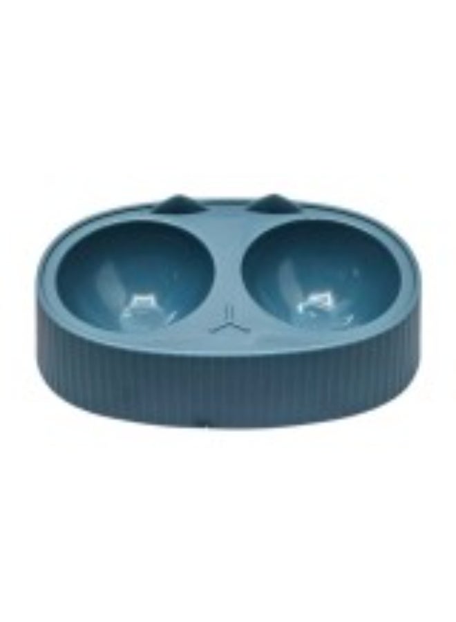 CozyPaws محطة وعاء تغذية مزدوجة كوزي باوز زرقاء 34x20x9 سم للقطط والكلاب الصغيرة - Image 1