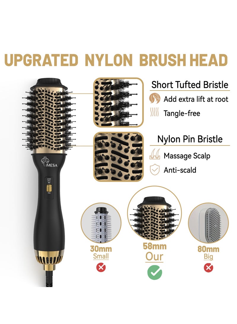 iMESA Hot Air Brush New 1000W Electric Hair Dryer Brush Styler & Volumizer The Hair Gift Every Girl Wants Halal Certified - Image 4
