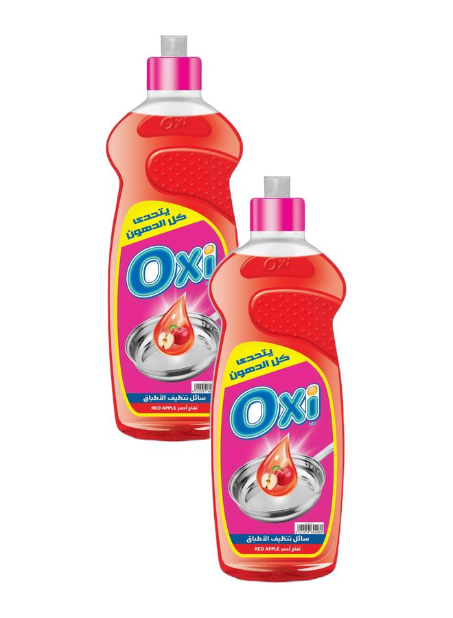 Oxi Dish wash Red Apple 600 ML (Pack of 2) - Image 1