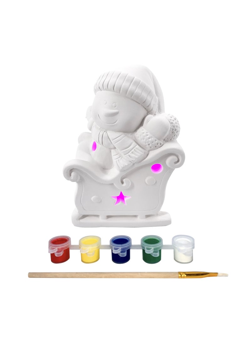 Party Magic Snowman Paint Set with Light - Image 1