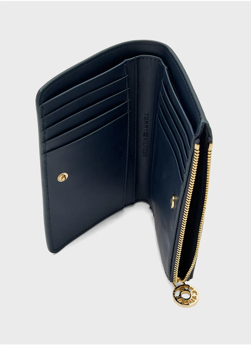 تومي هيلفيغر Monogram Zip Over Wallet