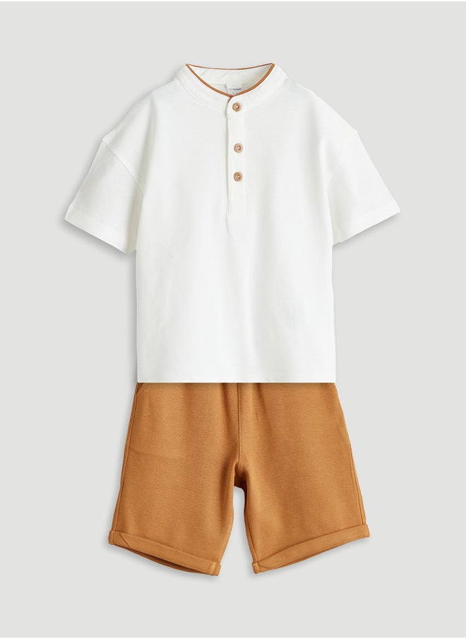 LC WAIKIKI Basic Boy T-Shirt and Shorts 2 Pack Summer  - Image 1