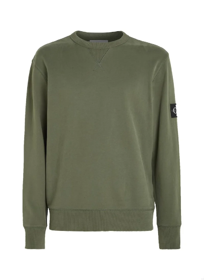 Calvin Klein Jeans Calvin Klein Jeans Men's Sweatshirt - Sportswear - Cotton , Green