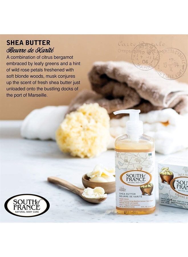 South of France Natural Body Care Shea Butter Clean Hand Wash by South of France Clean Body Care | Moisturizing Liquid Hand Soap with Mediterranean Sea Algae | 8 oz Pump Bottle – 3 Pack  - Image 5