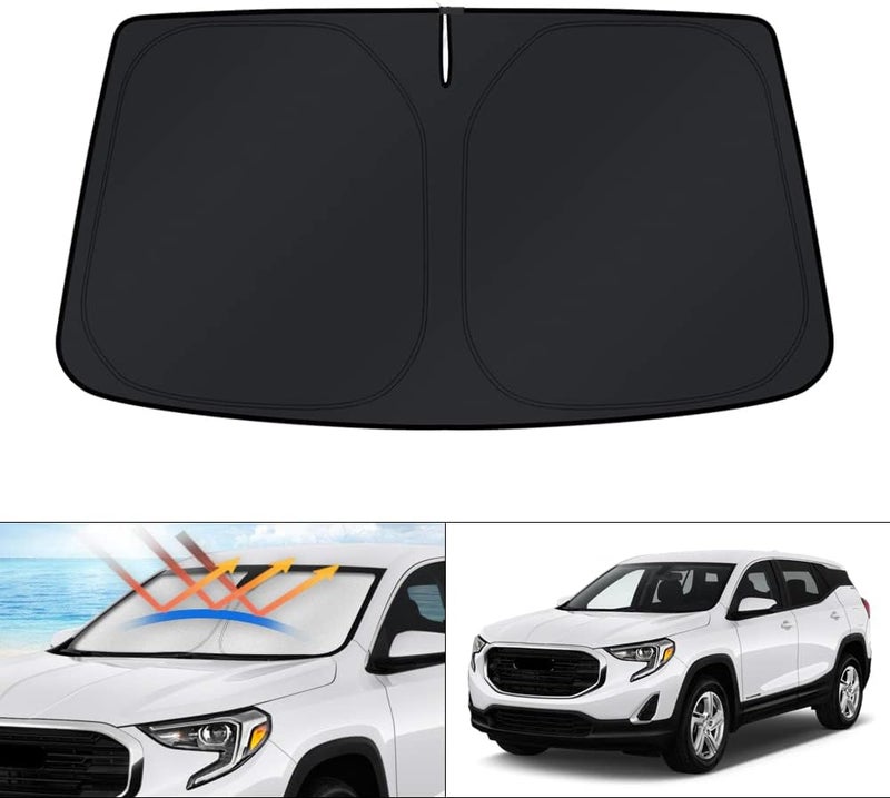 KUST Windshield Sun Shade for 2018-2023 2024 2025 GMC Terrain Window Accessories Sunshade Sun Protector Foldable Block UV Rays Keep Car Cooler - Image 1