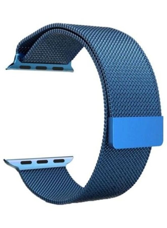 أكاليكس Replacement Strap Watchband For Apple Watch Series 7 45mm / 6 / SE / 5 / 4 44mm / 3 / 2 / 1 42mm Blue - Image 1