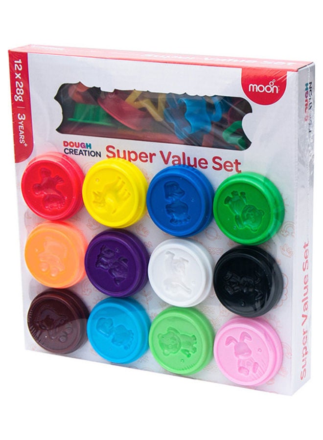 Moon Dough Creations Super Value Set For 3 Years And Above Diy Clay Toys - Image 1