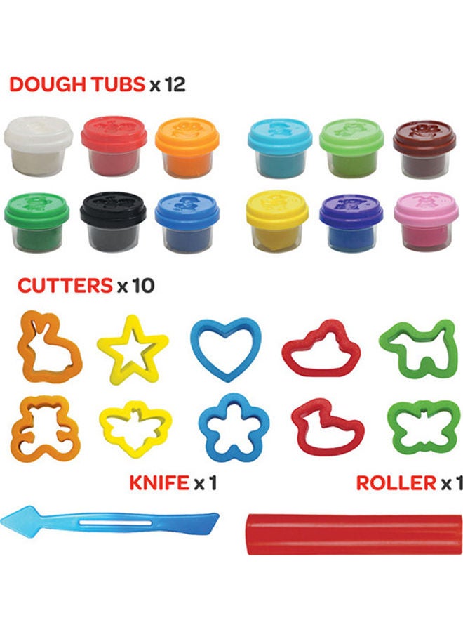 Moon Dough Creations Super Value Set For 3 Years And Above Diy Clay Toys - Image 2