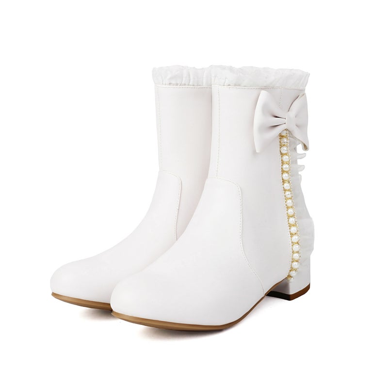 Size Size 28-43 Size Small Fresh Cute Lolly Lace Chinese Clothing Low Tube Women'S Boots Tide - Image 1