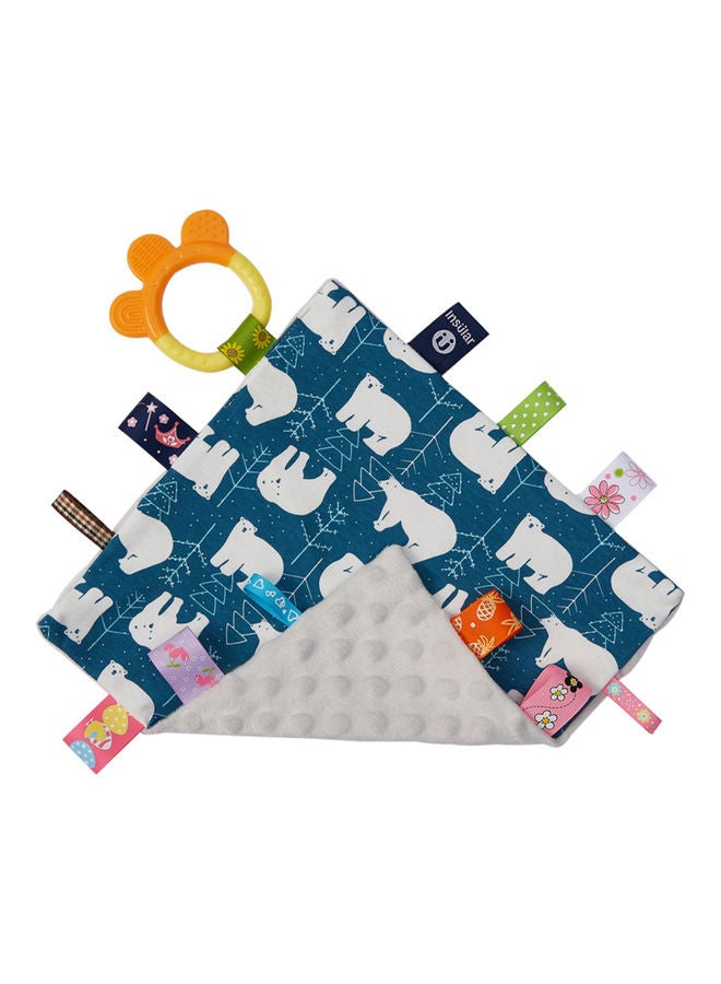 انسولار منشفة وبطانية مهدئة للأطفال مع أشرطة  ملونة - Image 1