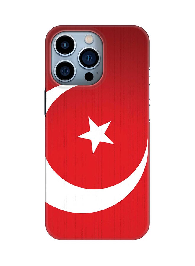 Stylizedd Case for iPhone 15 Pro Slim Snap Classic Series Mobile Cover Hard PC Shield Matte Finish Phone CasePrint - Flag Of Turkey - Image 1