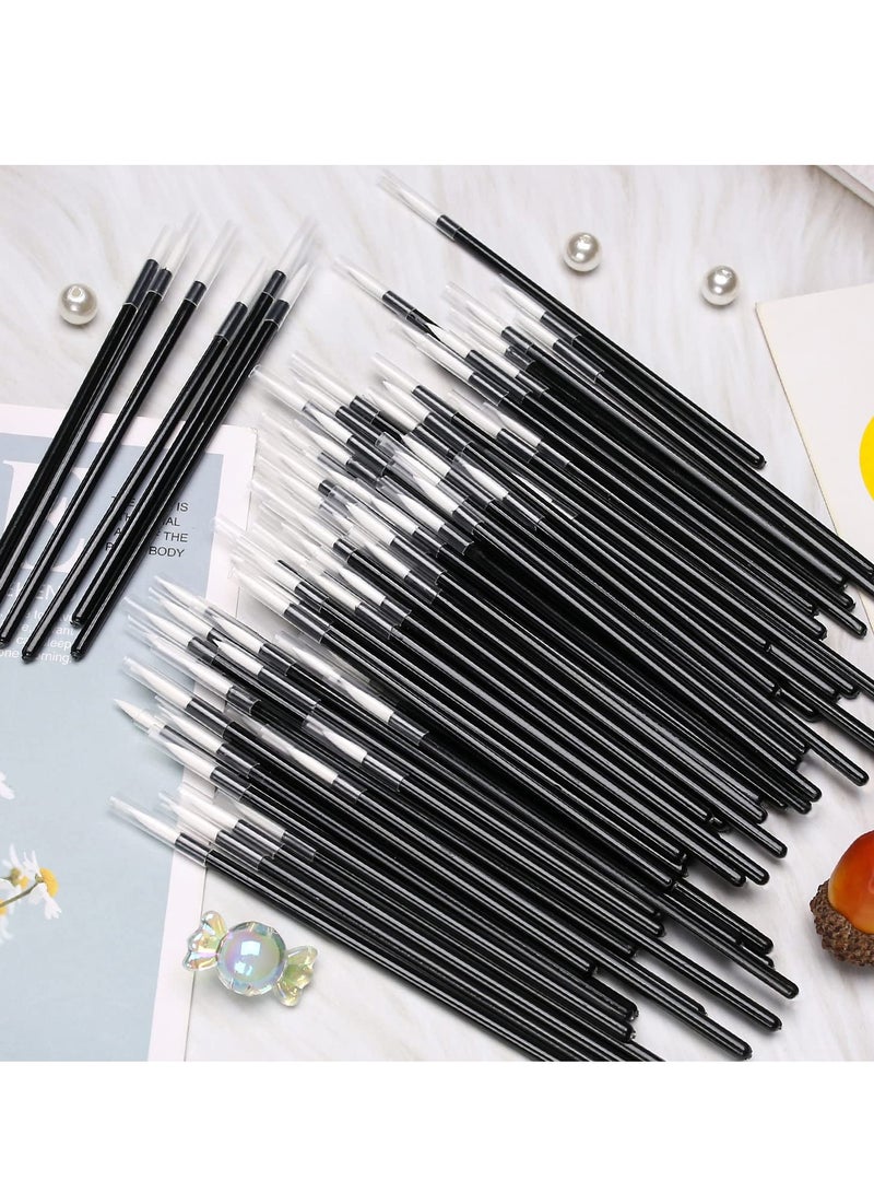 Excefore 100 PCS Disposable Eyelash Mascara Brushes Makeup Brush Wands Applicator Makeup Kits, Disposable Eyeliner Brush, Convenient and quick makeup  - Image 4