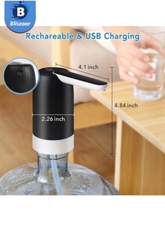 بليزار مضخة مياه البرميل، مضخة كهربائية محمولة قابلة للشحن، شحن USB، مضخة مياه للشرب تلقائية، مناسبة للتخييم والمكتب والمنزل  - Image 5