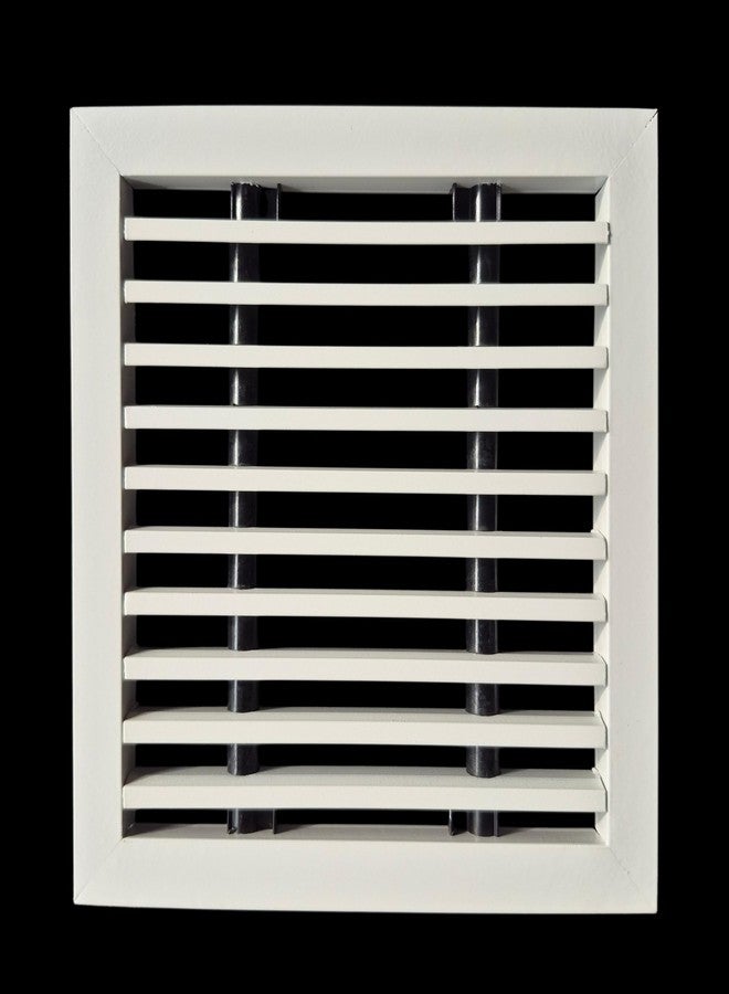 OMGRILLS liner Grill, Grill for duct,ac jali, hvac, ventilation grill, home grill,Return Air Grill for Wall, Sidewall and Ceilingfor house,factory,hospital (WHITE, 6"*6") - Image 1