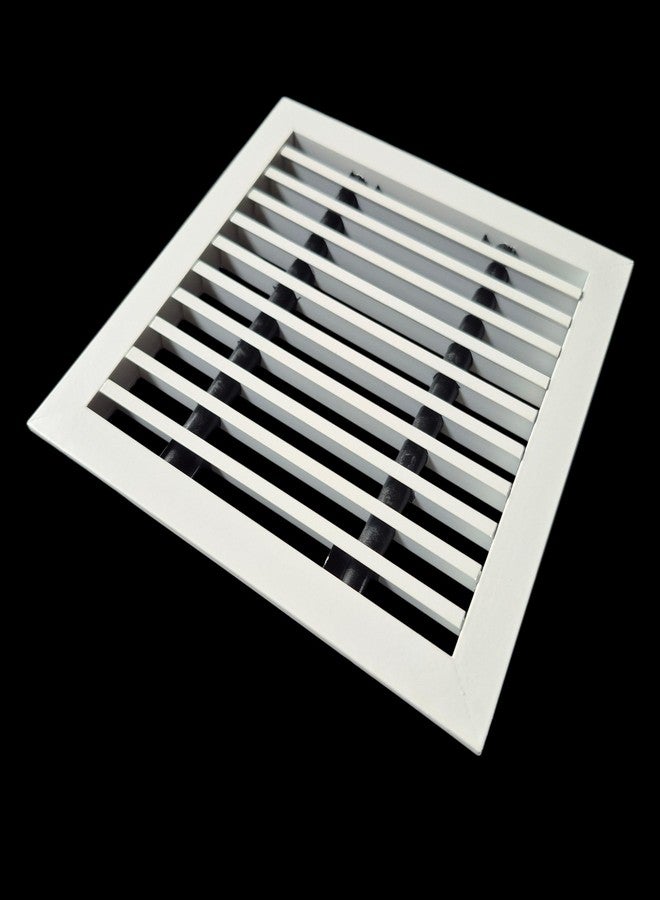 OMGRILLS liner Grill, Grill for duct,ac jali, hvac, ventilation grill, home grill,Return Air Grill for Wall, Sidewall and Ceilingfor house,factory,hospital (WHITE, 6"*6") - Image 2