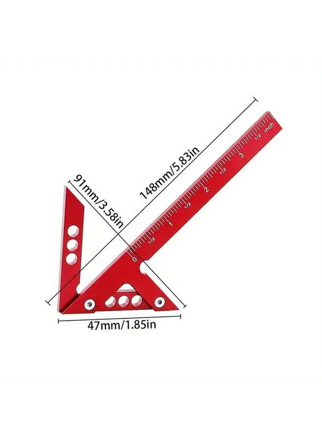 أداة قياس زاوية مركز الألومنيوم 45 90 درجة أداة وضع علامات دقيقة - Image 3