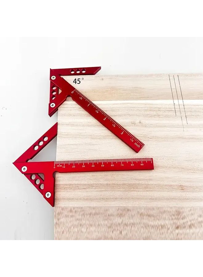 أداة قياس زاوية مركز الألومنيوم 45 90 درجة أداة وضع علامات دقيقة - Image 5