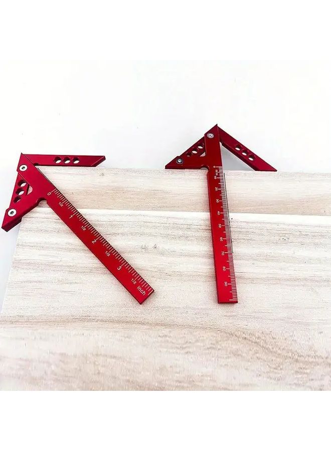 أداة قياس زاوية مركز الألومنيوم 45 90 درجة أداة وضع علامات دقيقة - Image 4