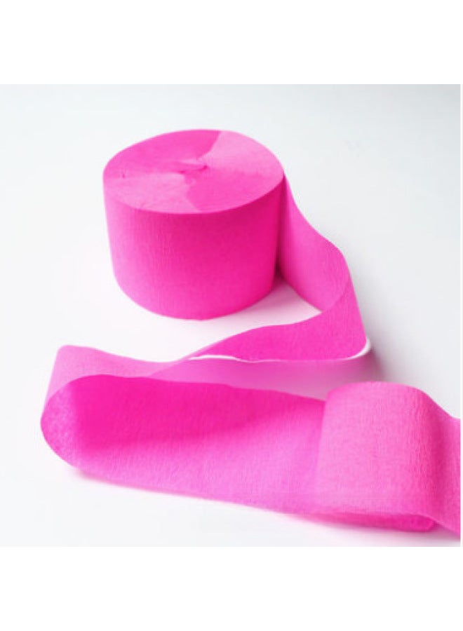 Lieyang Color Crepe Paper Roll 4.5*25 Holiday Party Wedding Party Supplies Long Pleated Paper Venue Layout - Image 1
