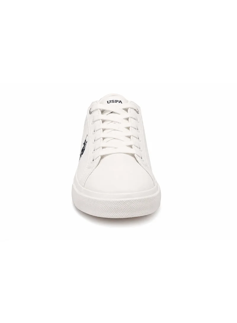 U.S. Polo Assn. U.S. Polo Assn. Men’s Casual Sneakers | Stylish Lace-Up Everyday Shoes | Lightweight Comfort Walking Shoes | Classic White Low-Top Fashion Sneakers for Men