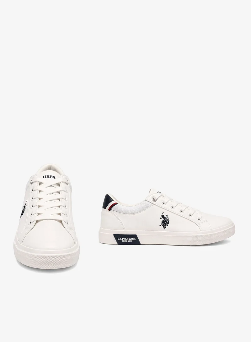 U.S. Polo Assn.  U.S. Polo Assn. Men’s Casual Sneakers | Stylish Lace-Up Everyday Shoes | Lightweight Comfort Walking Shoes | Classic White Low-Top Fashion Sneakers for Men for Men | Best Price UAE