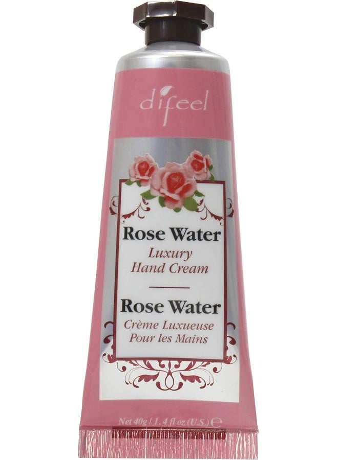 difeel Invigorating Hand Cream- Rosewater With Pure Natural Oil And Vitamin E 40 Milliliters - Image 1
