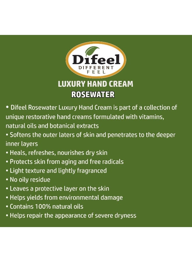 difeel Invigorating Hand Cream- Rosewater With Pure Natural Oil And Vitamin E 40 Milliliters - Image 3