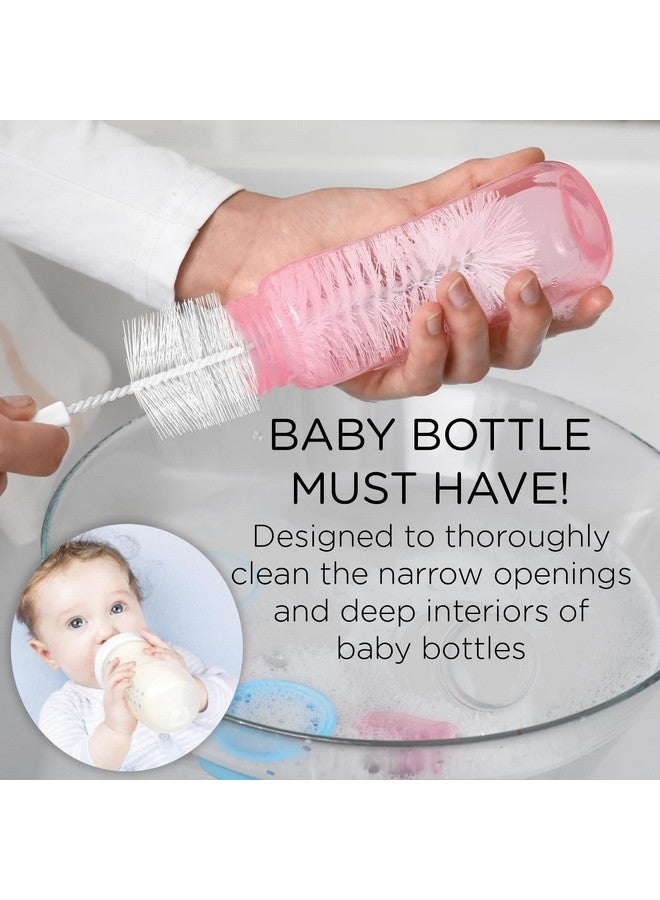 Lola Products Bottle Brush Cleaner, Durable Fiber Bristles Around Twisted Wire with Gripper Handle & Storage Hang Hole, Dishwasher Safe, 2 Pack - Image 1