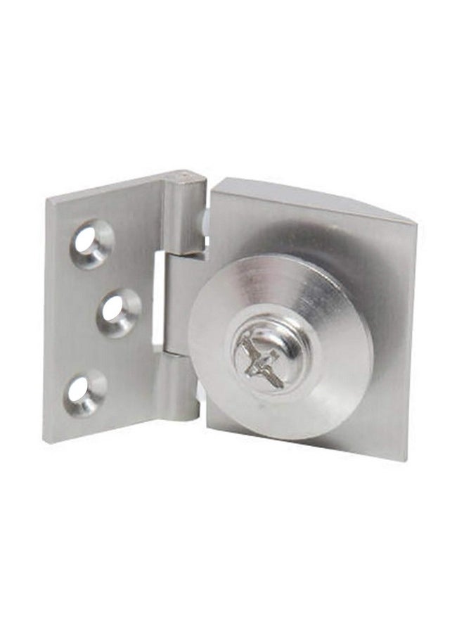 Atlantic Atlantic Brass Heavy Glass Door Hinges for Home, Office, Hotel (S.S. Finish) Pack of 4 Piece  - Image 5