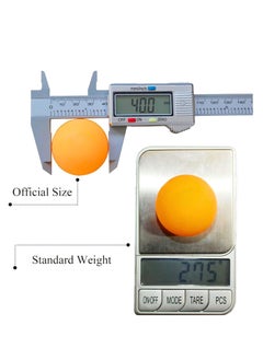 MAGIC VAULT 36pcs Ping Pong Balls Training Table Tennis Balls High Performance ABS Training Balls Ultimate Durability for Indoor Outdoor Ping Pong Tables Orange & White  - Image 2