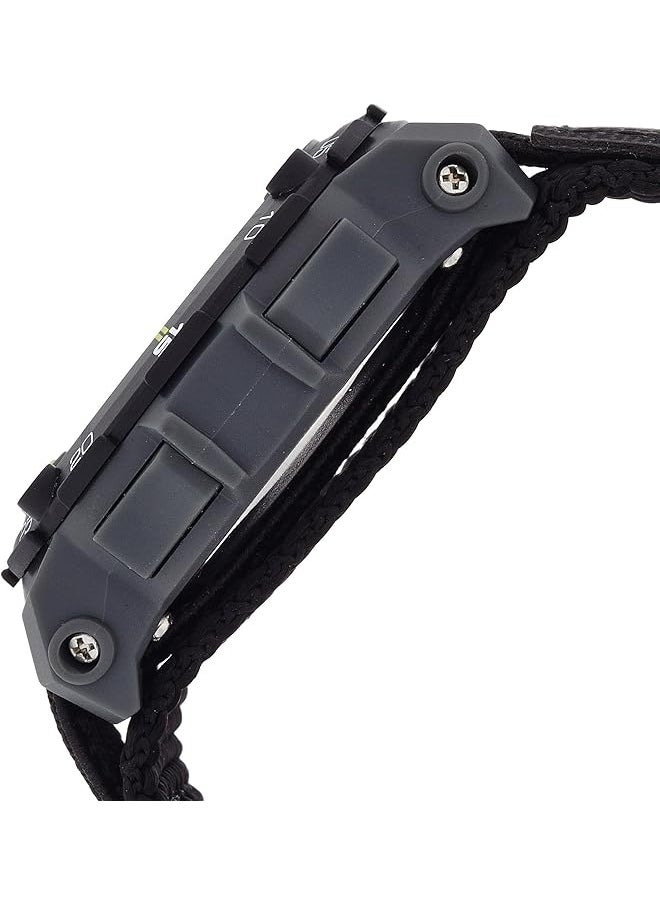 Armitron - Sport Unisex 40 8291Blk Gray Accented Digital Chronograph Black Nylon Strap Watch - Image 1