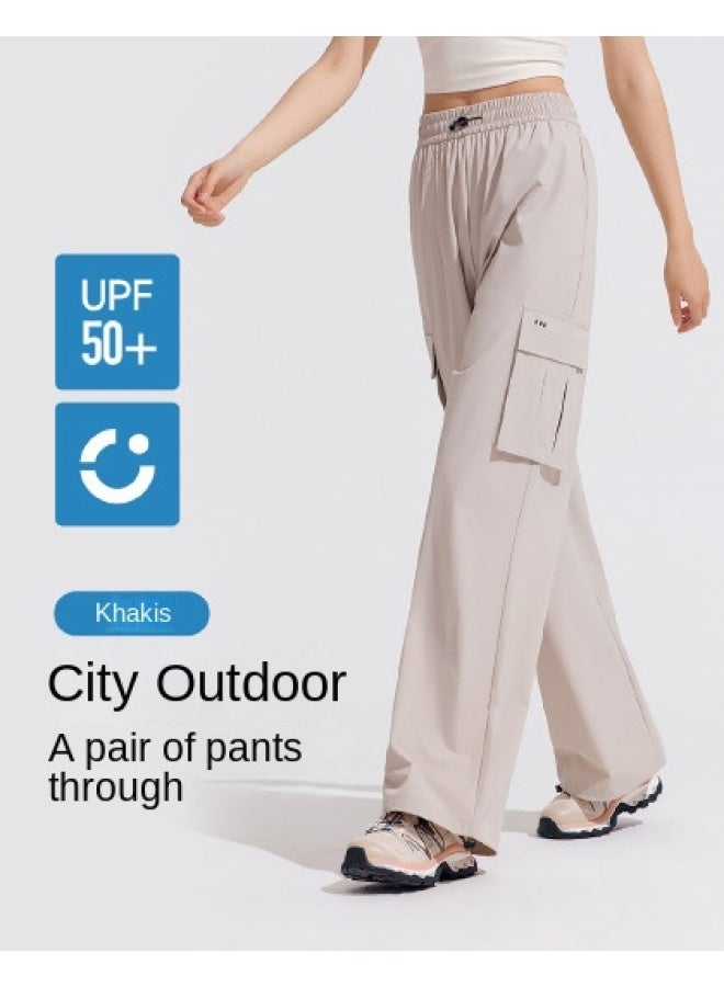 VVC Zero Feel Series Women's Workwear Sun Protection Pants - Lightweight, Breathable, Loose Wide-leg Trousers With Airy Sun Protection - Image 1