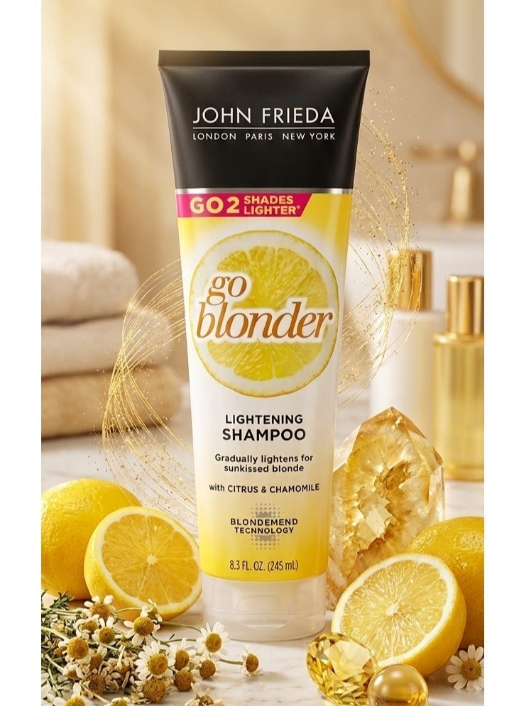 John Frieda Lightening Shampoo with Citrus & Chamomile 245ML - Image 2