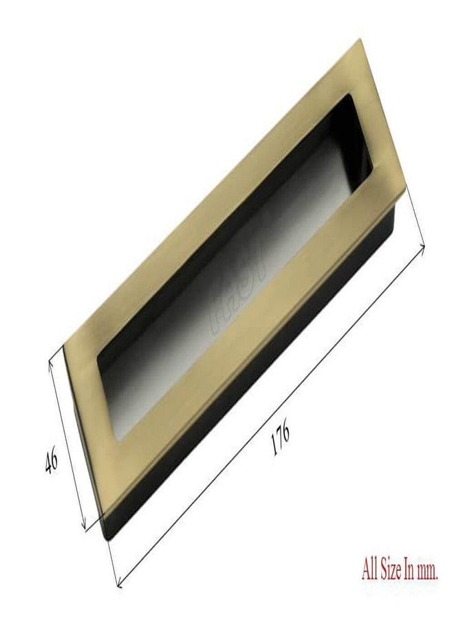 فاست مقبض باب منزلق مخفي ومقبض سحب باب مخفي من النحاس العتيق بتصميم معماري كامل من FAST CSH02 (بني، 160 مم) - Image 2