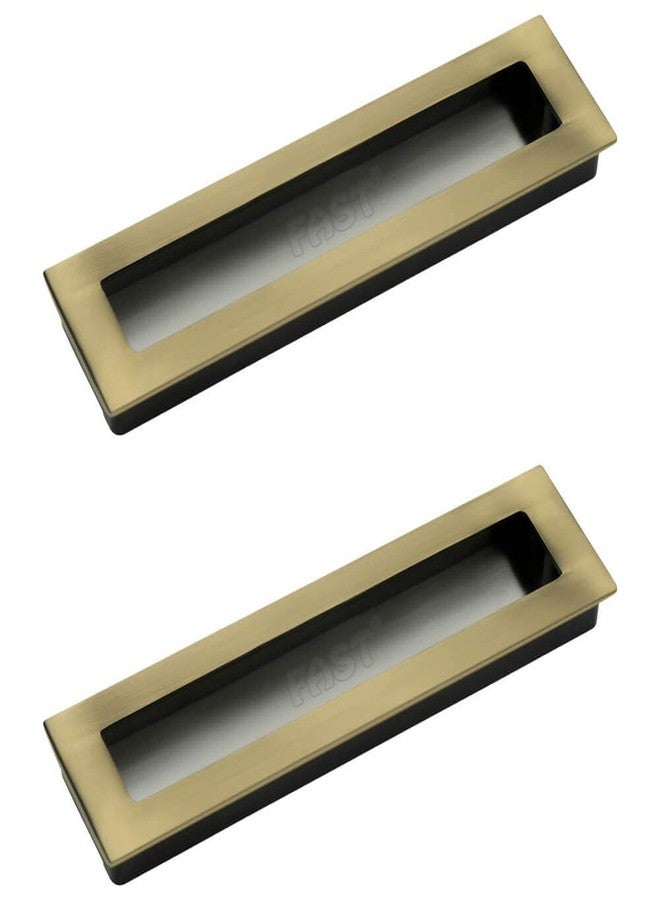 فاست مقبض باب منزلق مخفي ومقبض سحب باب مخفي من النحاس العتيق بتصميم معماري كامل من FAST CSH02 (بني، 160 مم) - Image 1