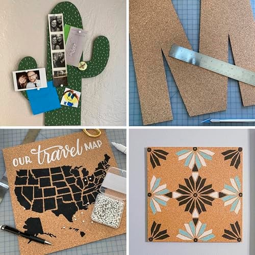 Quartet Cork Tiles, Bulletin Board Cork Panels 12" x 12" x 3/16", Natural, 8 Pack (108) - Image 3