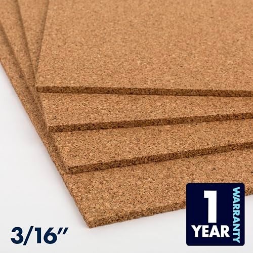 Quartet Cork Tiles, Bulletin Board Cork Panels 12" x 12" x 3/16", Natural, 8 Pack (108) - Image 5